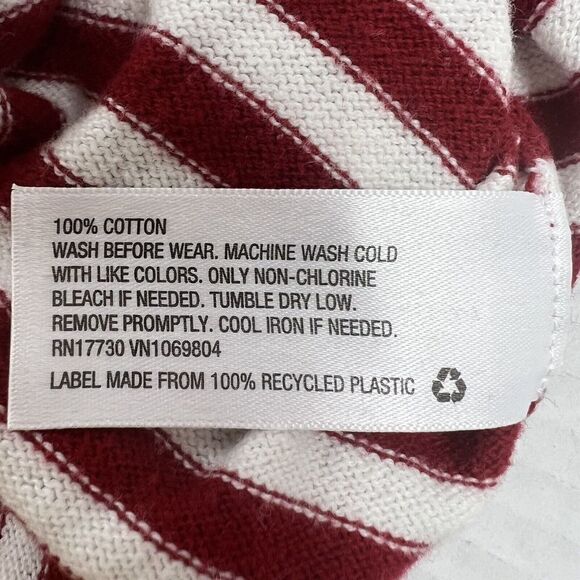 Cherokee Romper One-Piece Cable Knit Sweater Baby Romper 6-9 Months Red, White - Picture 8 of 8